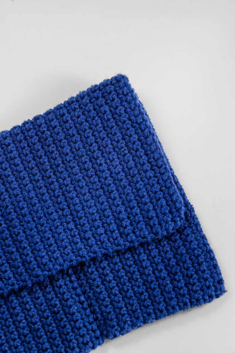 Crocheted Watch Roll Dark Blue