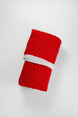 Crocheted Watch Roll Red