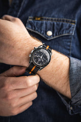 Artem Nylon Strap Black/Orange