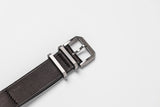 Leather NATO Strap Dark Brown