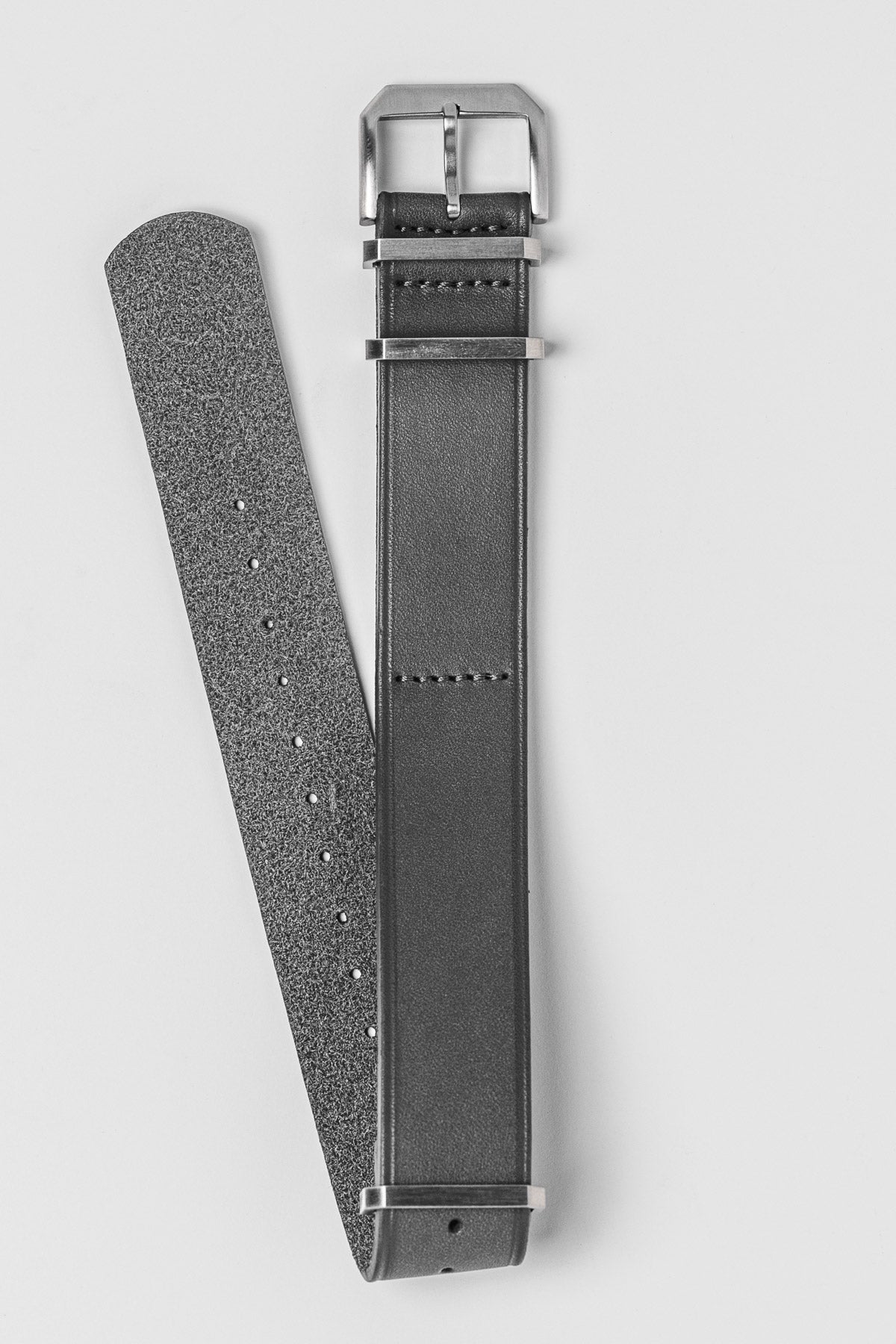 Leather NATO Strap Grey – Fratello Shop1