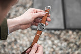 Leather NATO Strap Cognac