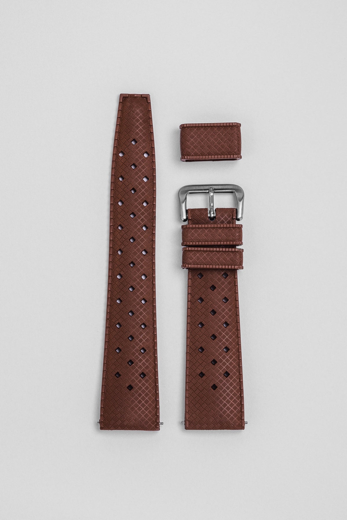 FratelloTropicRubberStrapBrown