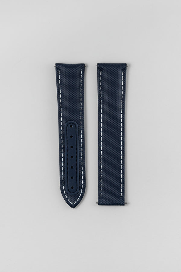 Artem Loop-Less Navy Blue White Stitching Sailcloth